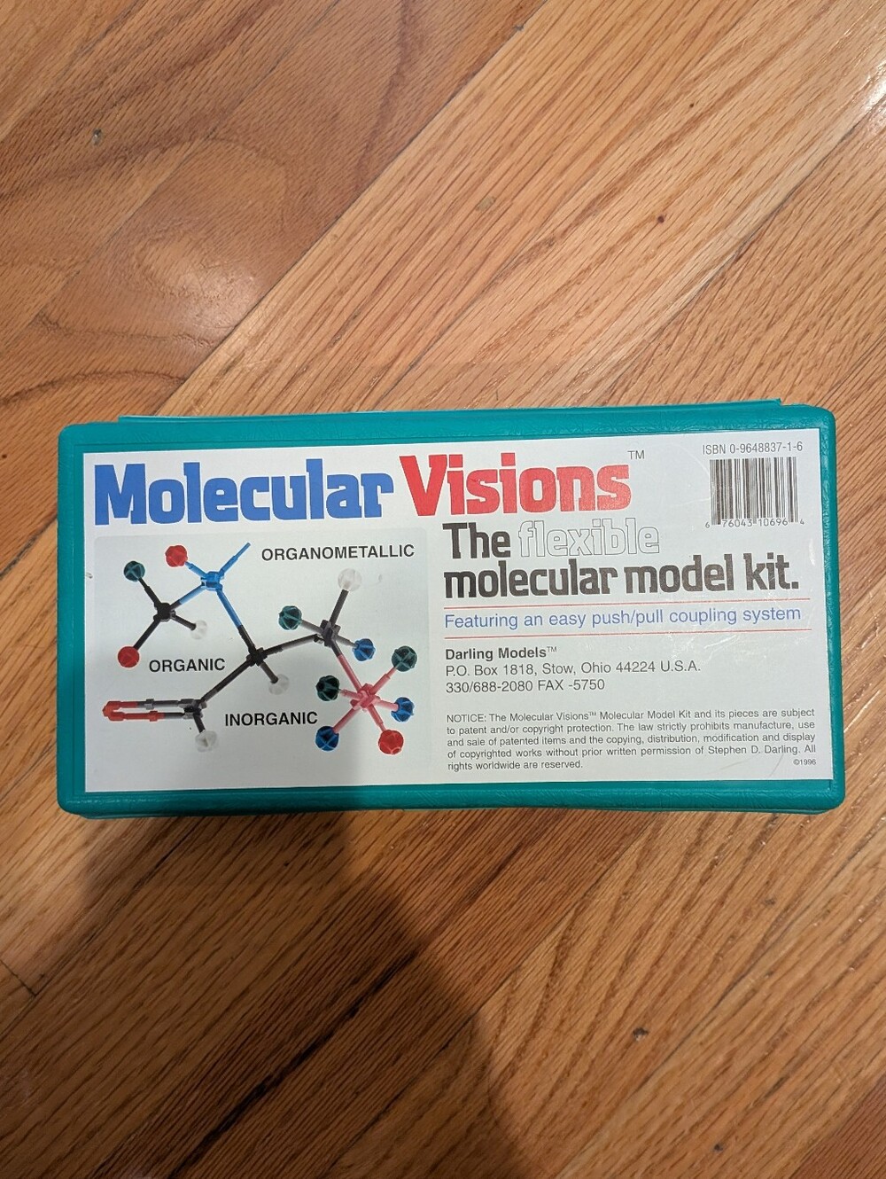 Molecular Visions The Flexible Molecular Model Kit Darling Models Vtg
